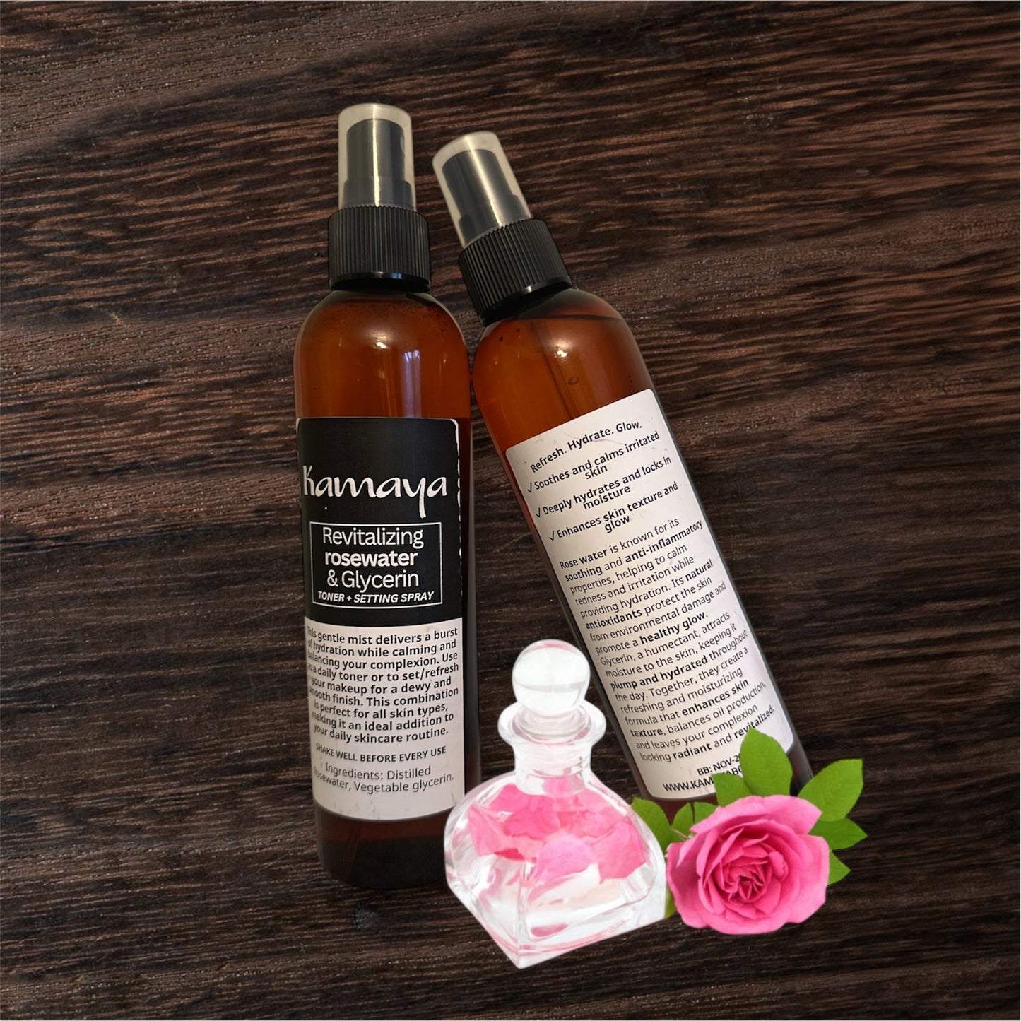 Revitalizing Rosewater & Glycerin Spray 8oz